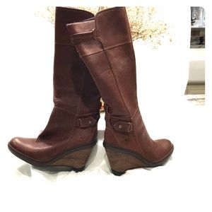 Timberland wedge knee high boots sz 6.5